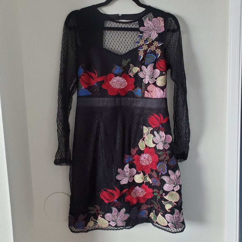 Foxiedox embroidered lace dress